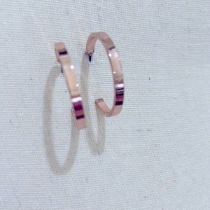Rose Gold Hoops